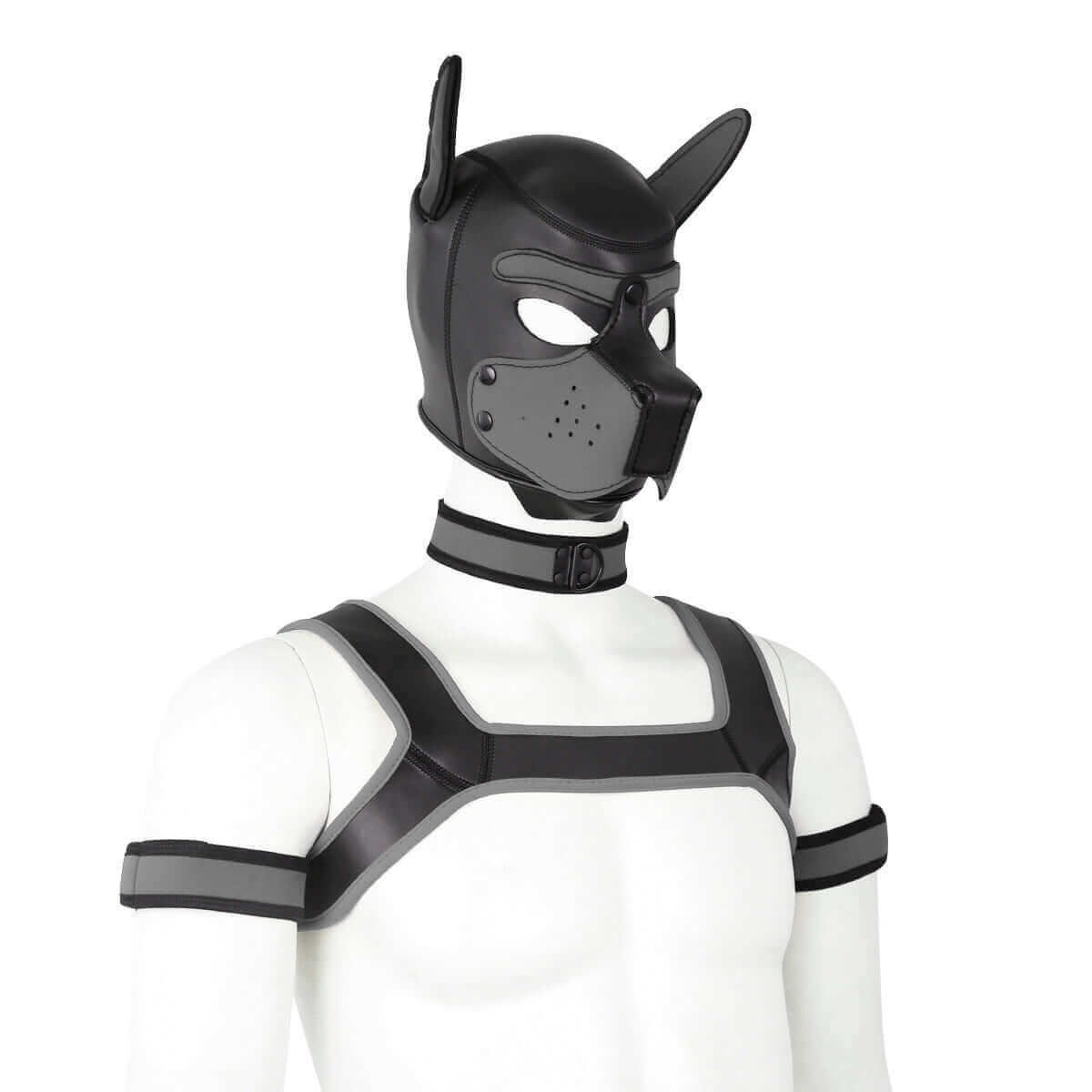 ALPHA PUP HOOD SET - Grey & Black