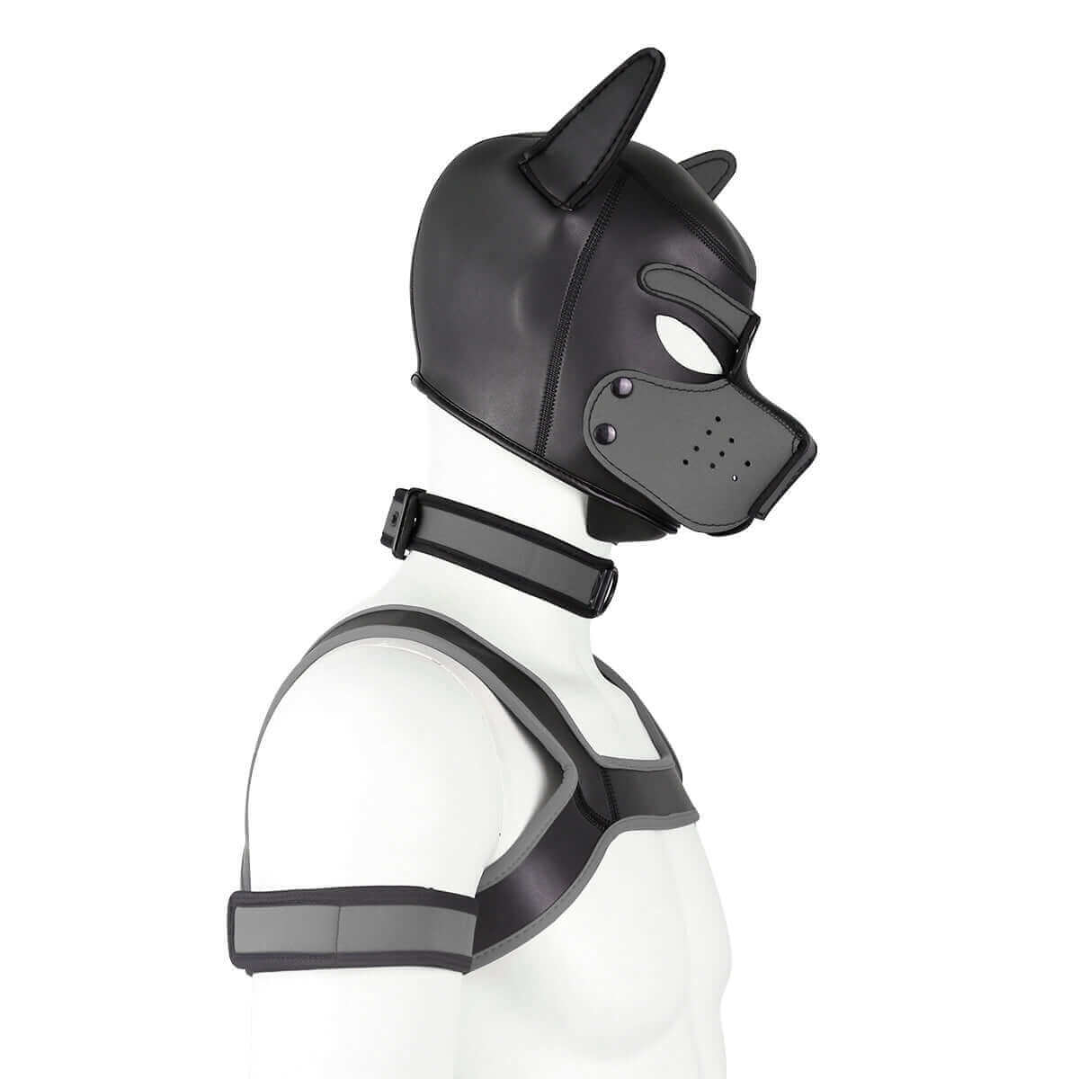 ALPHA PUP HOOD SET - Grey & Black