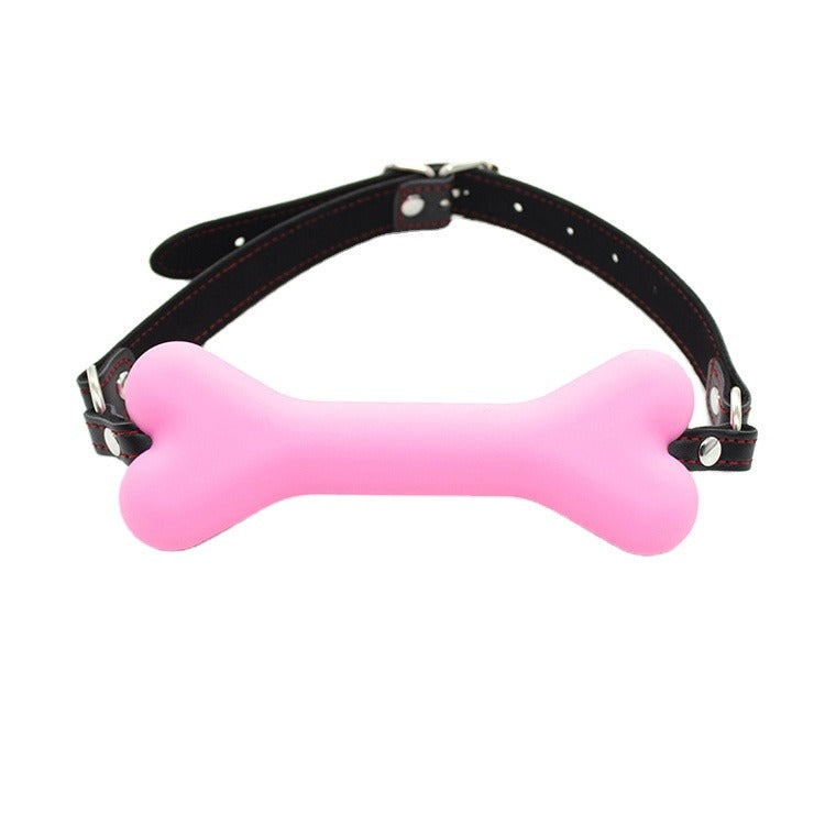 PUP TREAT BONE GAG - Pink